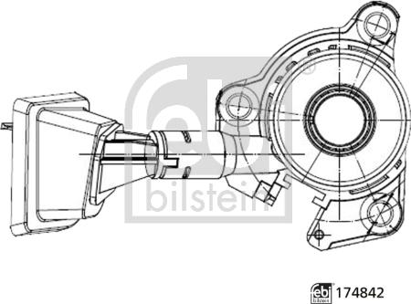 Febi Bilstein 174842 - Central Slave Cylinder, clutch car-mod.net