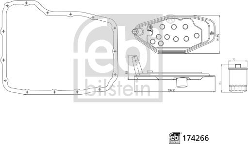 Febi Bilstein 174266 - Hydraulic Filter, automatic transmission car-mod.net