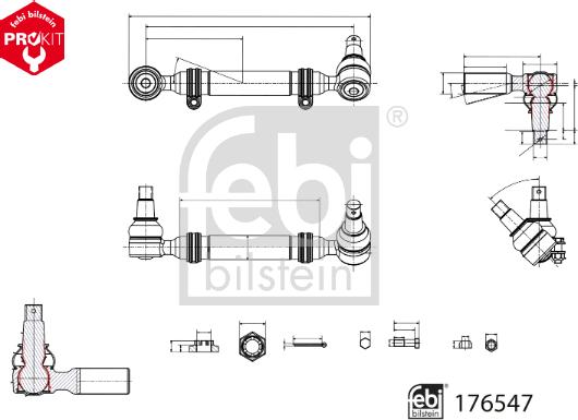 Febi Bilstein 176547 - Tie Rod car-mod.net