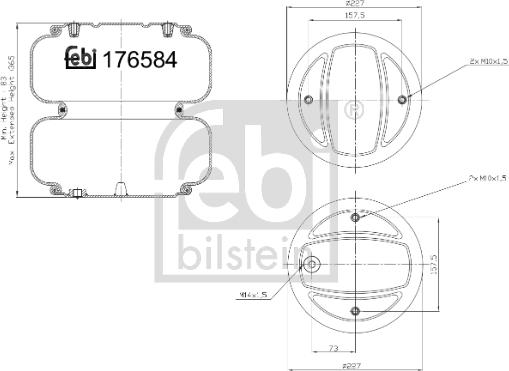 FEBI Bilstein 176581 - Bellow, air suspension car-mod.net