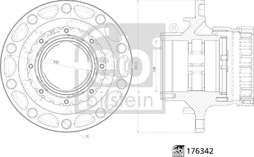 Febi Bilstein 176342 - Wheel Hub car-mod.net