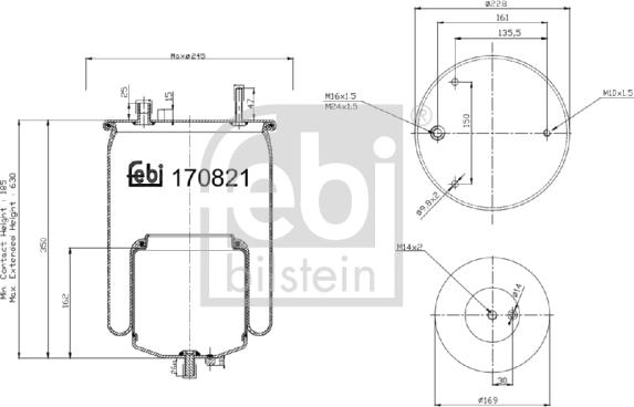 FEBI Bilstein 170821 - Bellow, air suspension car-mod.net