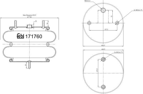 Febi Bilstein 171760 - Bellow, air suspension car-mod.net