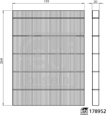 FEBI Bilstein 178952 - Filter, interior air car-mod.net