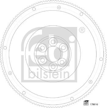 FEBI Bilstein 178016 - Flywheel car-mod.net