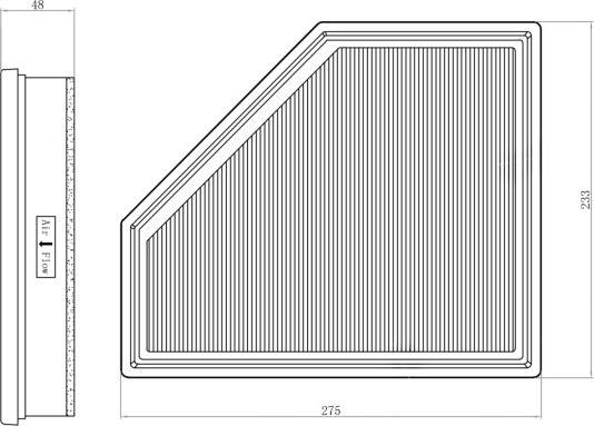 Febi Bilstein 173461 - Engine Air Filter car-mod.net