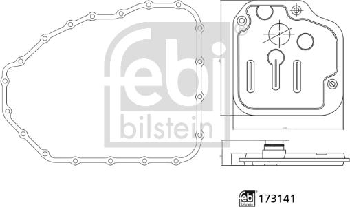 Febi Bilstein 173141 - Hydraulic Filter, automatic transmission car-mod.net