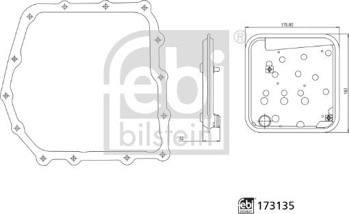 Febi Bilstein 173135 - Hydraulic Filter, automatic transmission car-mod.net