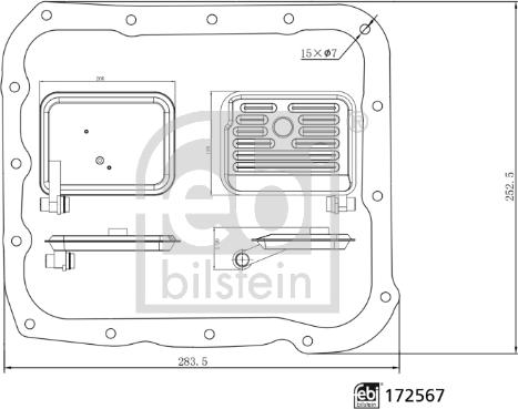 Febi Bilstein 172567 - Hydraulic Filter, automatic transmission car-mod.net