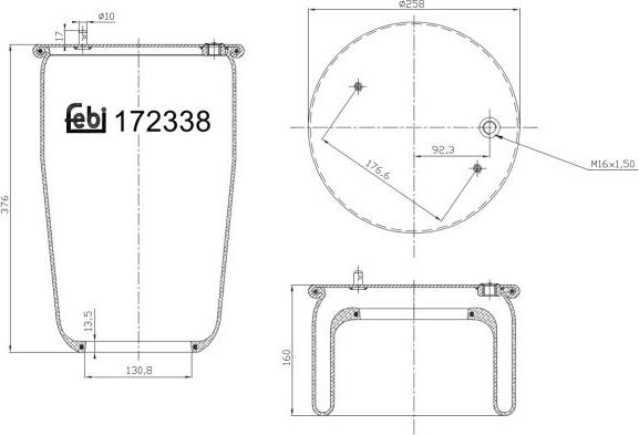 FEBI Bilstein 172338 - Bellow, air suspension car-mod.net