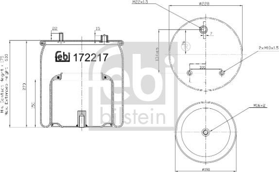 Febi Bilstein 172217 - Bellow, air suspension car-mod.net