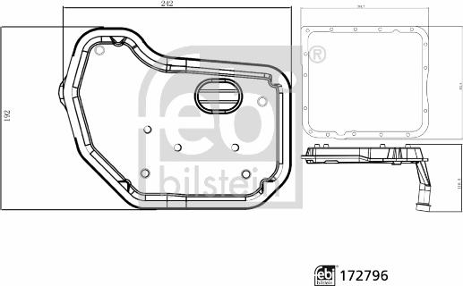 Febi Bilstein 172796 - Hydraulic Filter, automatic transmission car-mod.net