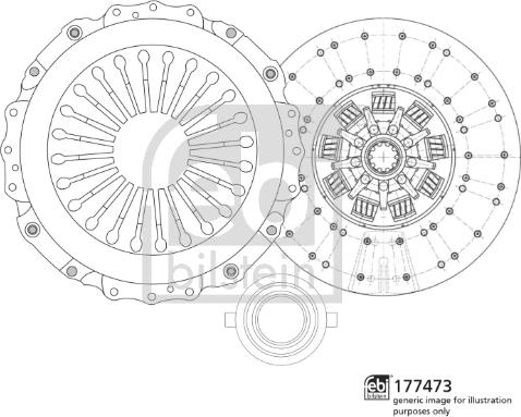 Febi Bilstein 177473 - Clutch Kit car-mod.net