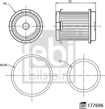 Febi Bilstein 177696 - Hydraulic Filter, automatic transmission car-mod.net