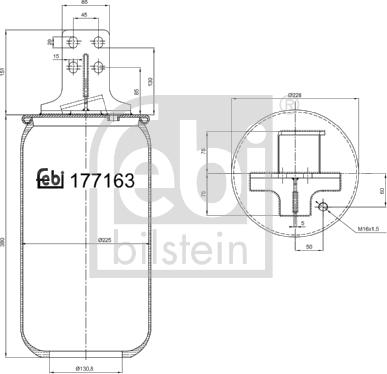 Febi Bilstein 177163 - Bellow, air suspension car-mod.net