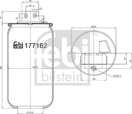 Febi Bilstein 177162 - Bellow, air suspension car-mod.net