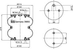 FEBI Bilstein 39093 - Bellow, air suspension car-mod.net