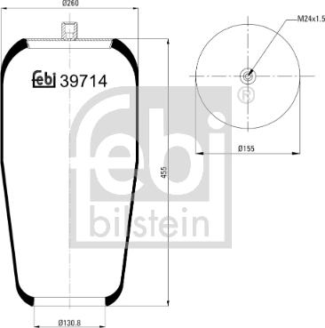 Febi Bilstein 39714 - Bellow, air suspension car-mod.net