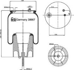 FEBI Bilstein 38667 - Bellow, air suspension car-mod.net