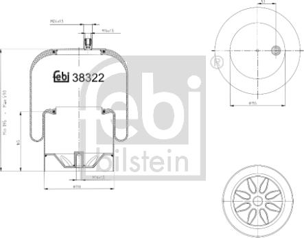 Febi Bilstein 38322 - Bellow, air suspension car-mod.net