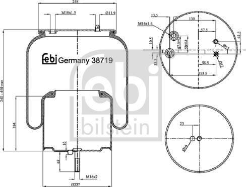 FEBI Bilstein 38719 - Bellow, air suspension car-mod.net