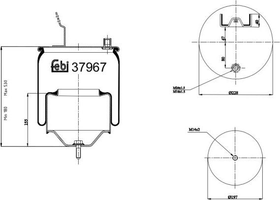 Febi Bilstein 37967 - Bellow, air suspension car-mod.net