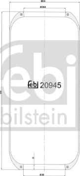 Febi Bilstein 20945 - Bellow, air suspension car-mod.net