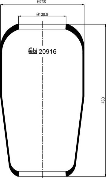 FEBI Bilstein 20916 - Bellow, air suspension car-mod.net