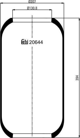 Febi Bilstein 20644 - Bellow, air suspension car-mod.net