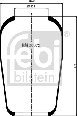 Febi Bilstein 20673 - Bellow, air suspension car-mod.net