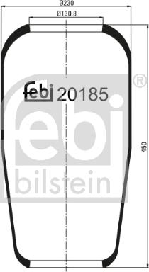 FEBI Bilstein 20185 - Bellow, air suspension car-mod.net