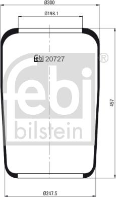 Febi Bilstein 20727 - Bellow, air suspension car-mod.net