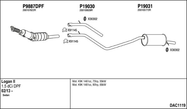 Fenno DAC1119 - Exhaust System car-mod.net