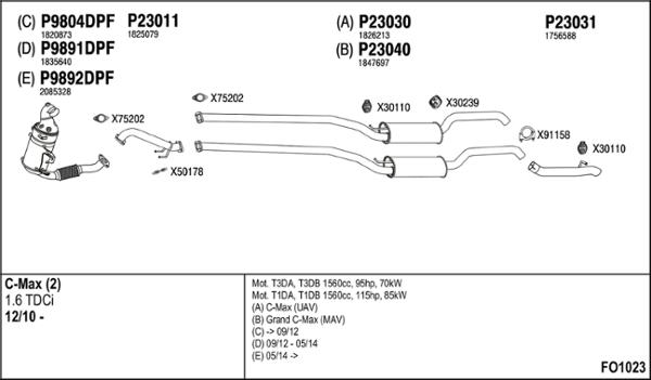 Fenno FO1023 - Exhaust System car-mod.net