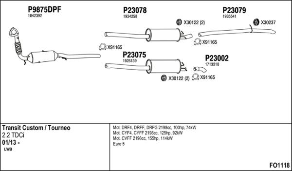 Fenno FO1118 - Exhaust System car-mod.net
