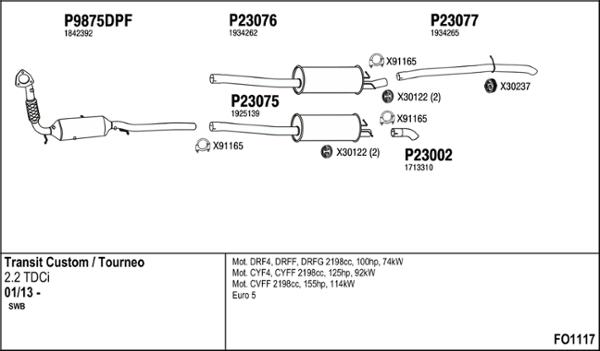 Fenno FO1117 - Exhaust System car-mod.net