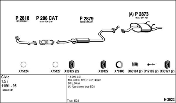 Fenno HO023 - Exhaust System car-mod.net