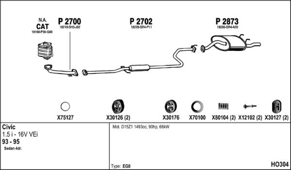 Fenno HO304 - Exhaust System car-mod.net
