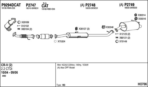 Fenno HO706 - Exhaust System car-mod.net