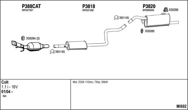 Fenno MI602 - Exhaust System car-mod.net