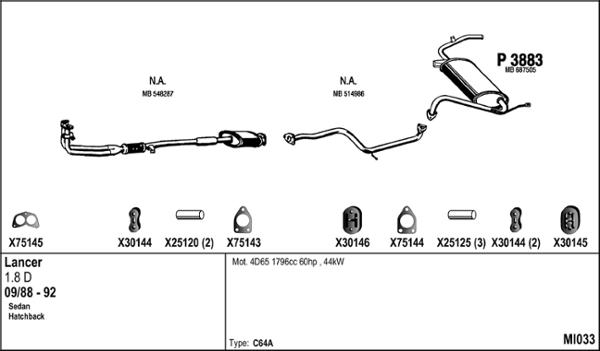 Fenno MI033 - Exhaust System car-mod.net