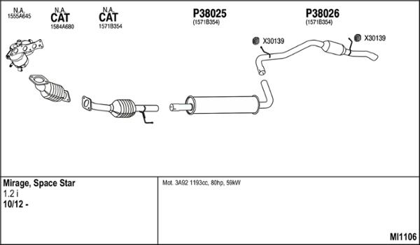 Fenno MI1106 - Exhaust System car-mod.net