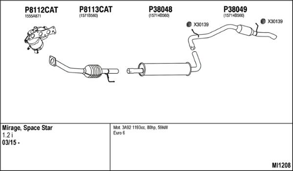 Fenno MI1208 - Exhaust System car-mod.net