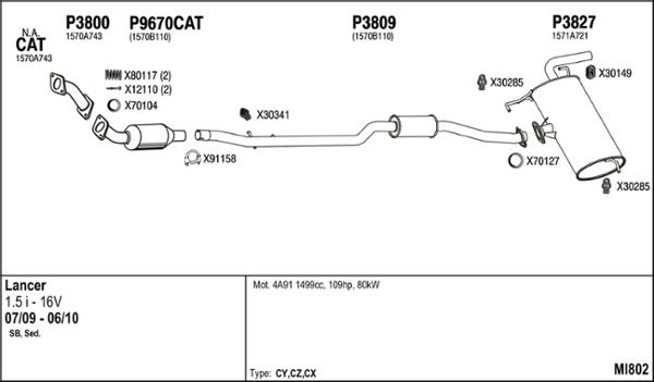 Fenno MI802 - Exhaust System car-mod.net