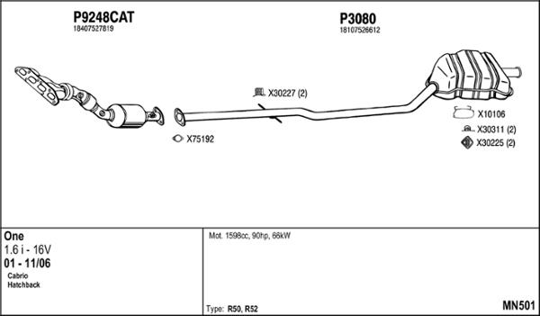 Fenno MN501 - Exhaust System car-mod.net