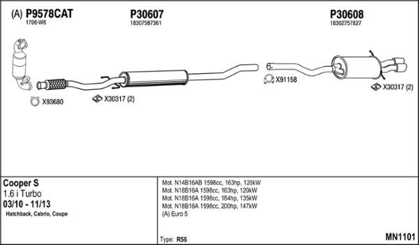 Fenno MN1101 - Exhaust System car-mod.net