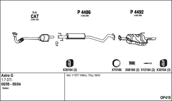 Fenno OP419 - Exhaust System car-mod.net