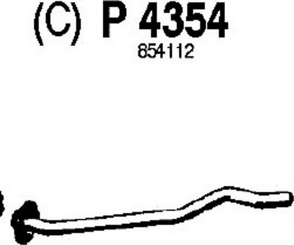 Fenno P4354 - Exhaust Pipe car-mod.net