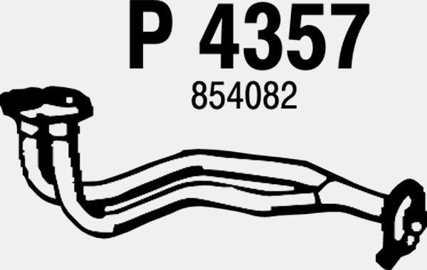 Fenno P4357 - Exhaust Pipe car-mod.net