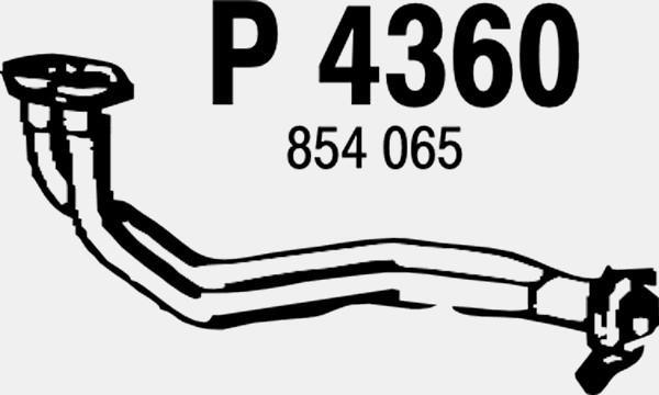 Fenno P4360 - Exhaust Pipe car-mod.net